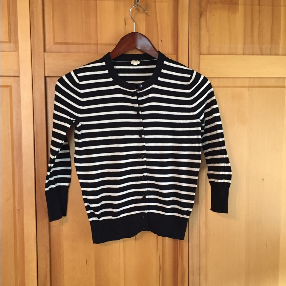 J. Crew Factory striped cardigan